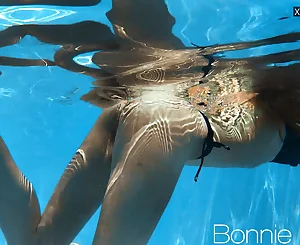 Finest smallish tightest stunner Bonnie Dolce underwater